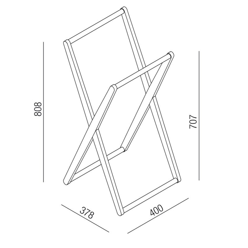 Agape X Collection Asymmetrical Towel Holder