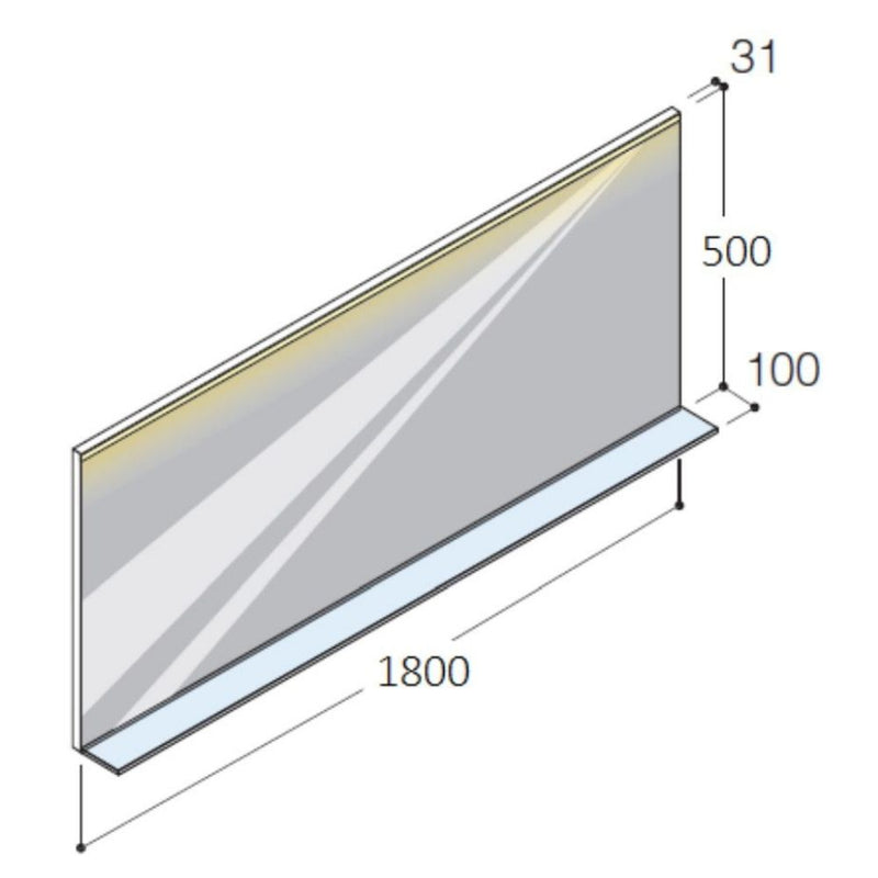 Boffi Ledline Ayna, Raf ve LED