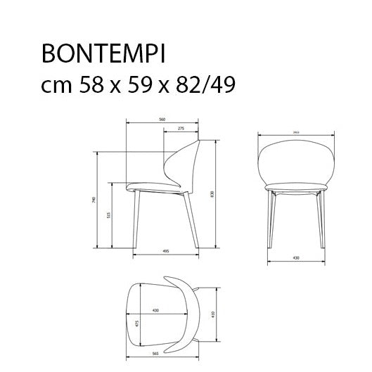 Bontempi Casa Drop Sandalye