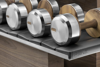 COLMIA Set - Dumbbells on a Horizontal Wooden Stand | Light