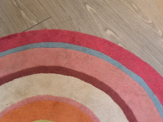 Round small rug