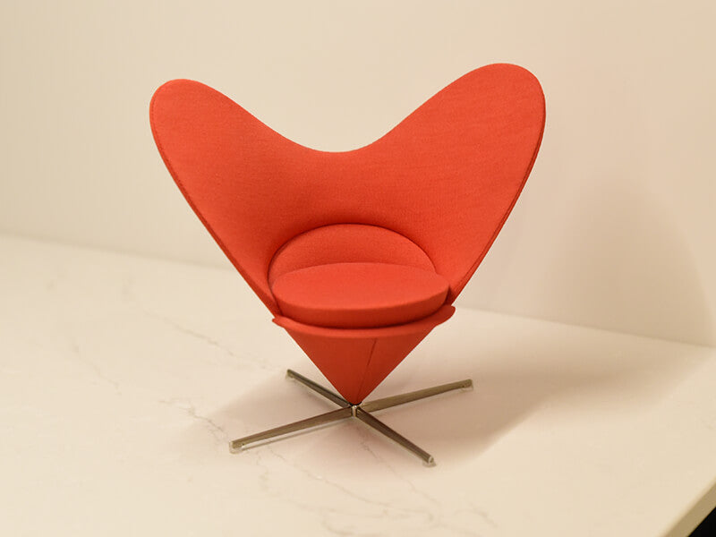 Heart-Shaped Cone Chair Miniature