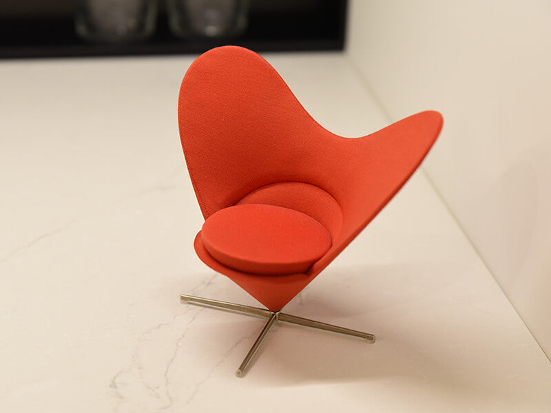 Heart-Shaped Cone Chair Miniature