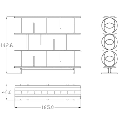 Ceccotti Flying Circles Kitaplık
