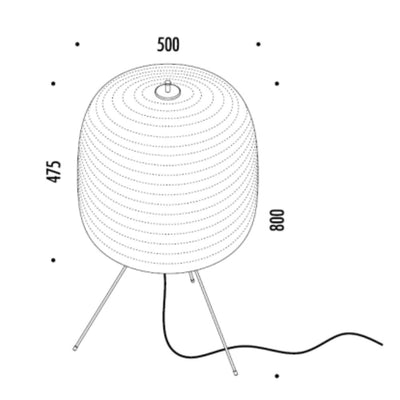 Davide Groppi Shoij LED Floor Lamp