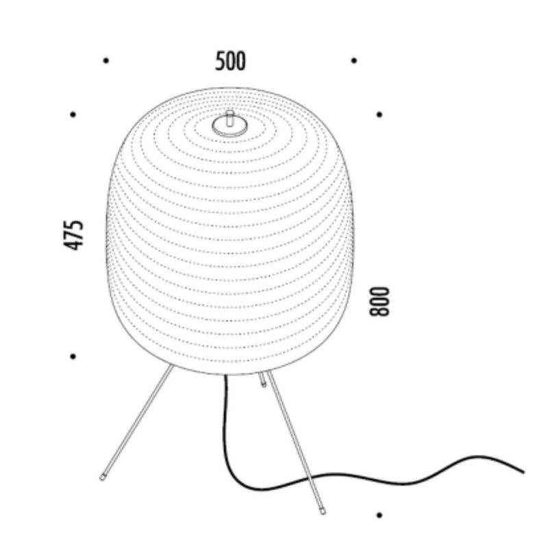 Davide Groppi Shoij LED Floor Lamp