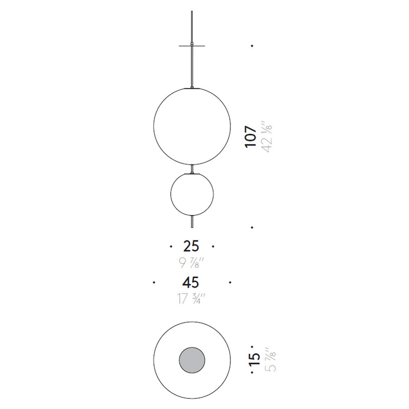 De Padova Elementi Ceiling Lamp