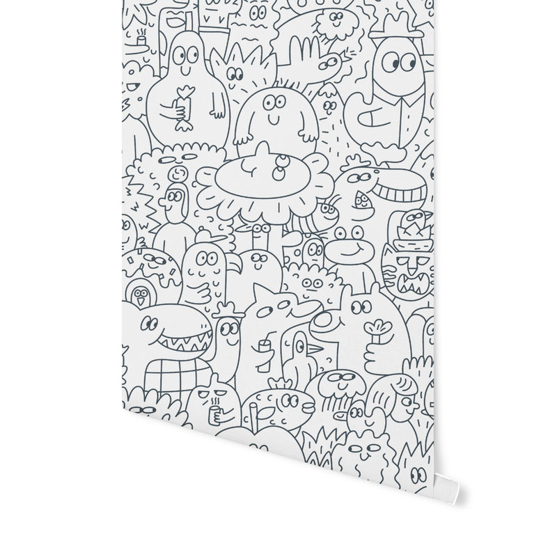 Doodle Animals Duvar Kağıdı