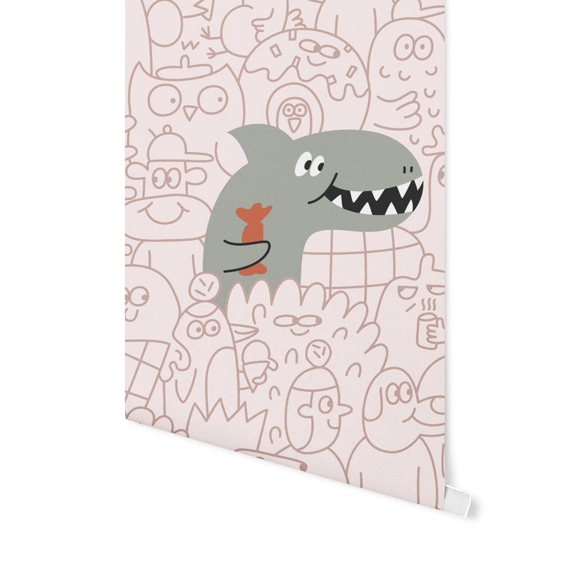 Doodle Shark Duvar Kağıdı