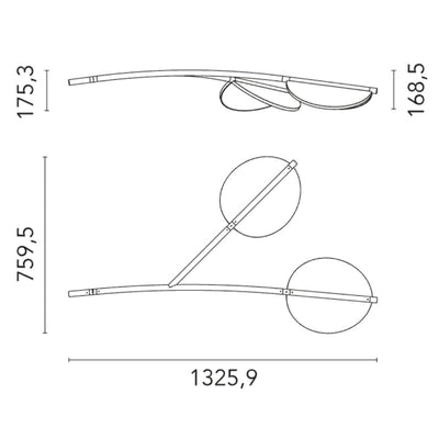 Flos Almendra Short S2 Sarkıt
