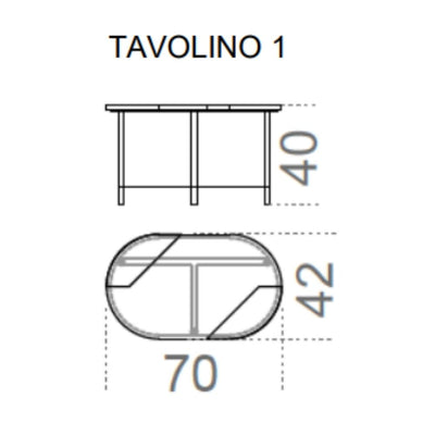 Gallotti&Radice Cookies Sehpa
