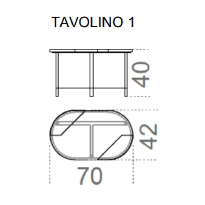 Gallotti&Radice Cookies Sehpa