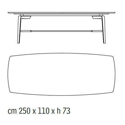 Giorgetti Blade Dikdörtgen Masa