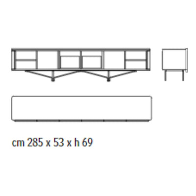 Giorgetti Charlotte Alçak Dolap