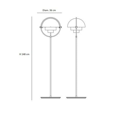 Gubi Multi-Lite Lambader