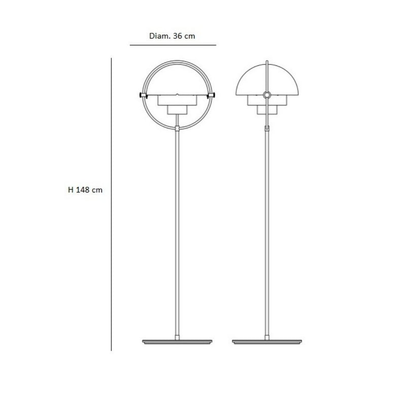 Gubi Multi-Lite Lambader