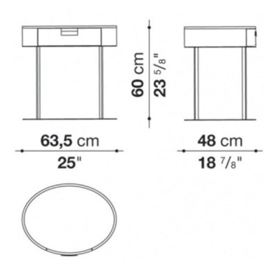 Maxalto Amphora Night Table