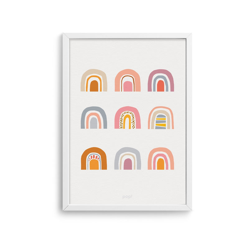 Mini Rainbows Poster