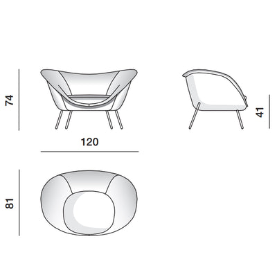 Molteni GioPonti Armchair D.154.2