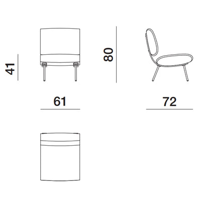 Molteni GioPonti Armchair LIMITED EDITION n° 9A - 9B