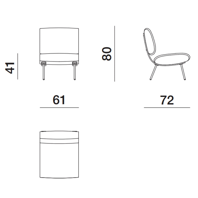 Molteni GioPonti Armchair LIMITED EDITION n° 9A - 9B