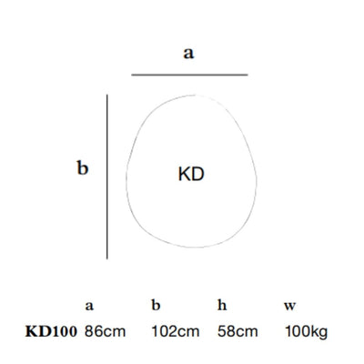 KD100 Stone Pouf for Outdoor