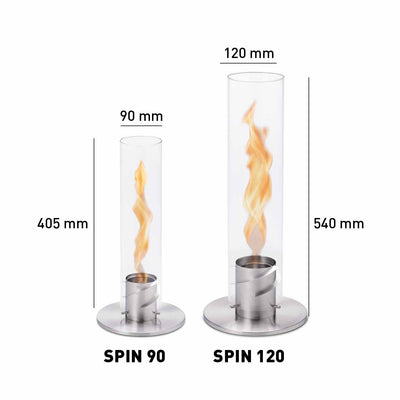 Hoefats Spin 120 Silver Table Fire