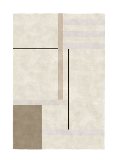 Bauhaus Wool Silk 170x230 Carpet