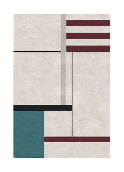 Bauhaus Wool Silk 170x230 Carpet