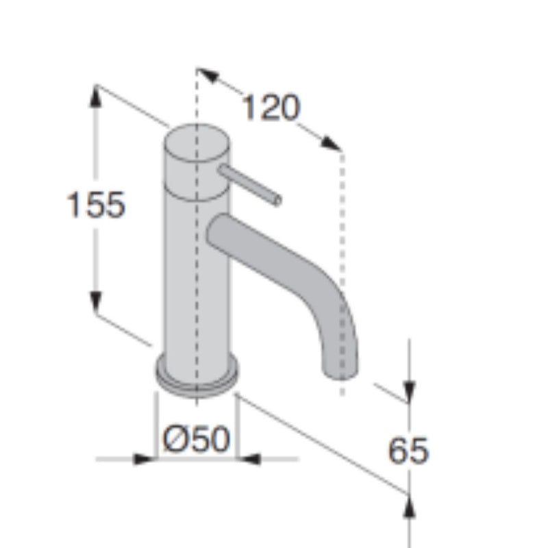 Uni - High countertop basin mixer