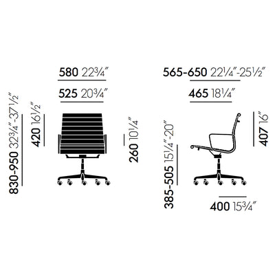 Vitra Aluminium Chair EA 117 Chair