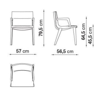 Acanto - Chair with armrests