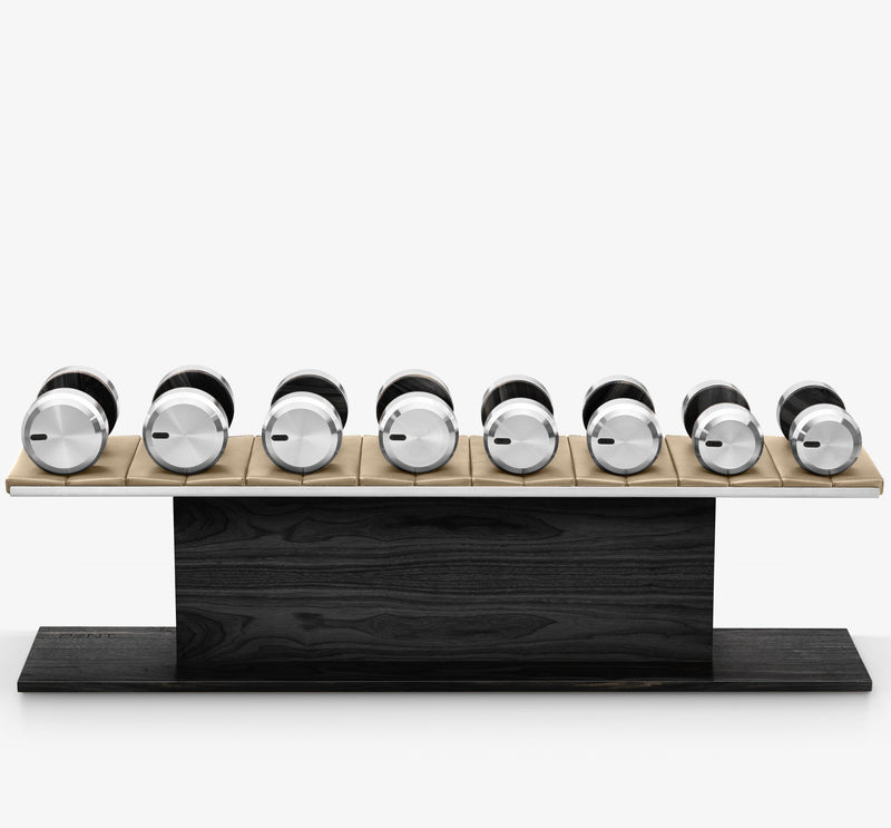 COLMIA Set - Dumbbells on a Horizontal Wooden Stand | Power