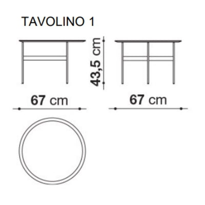 B&B Italia Formiche - Sehpa 1 67Øcm