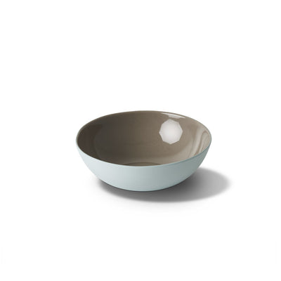 Esma Dereboy Handmade Porcelain Yuvarlak Çorba Kasesi, Aqua&Taş Rengi