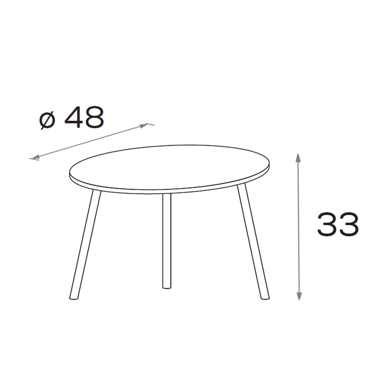 Giro - Coffee Table 48Ø cm