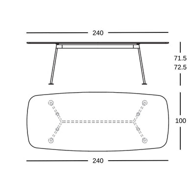 Grasshopper - Rectangular table