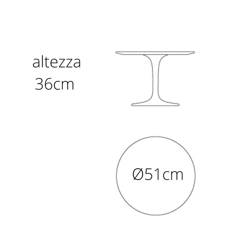 Saarinen - Sehpa 51Ø cm
