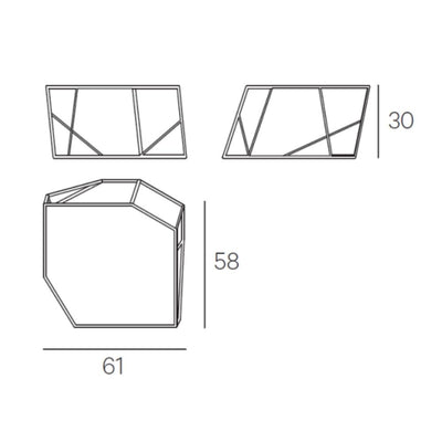 WTable - Coffee Table 3 - 61x 58cm