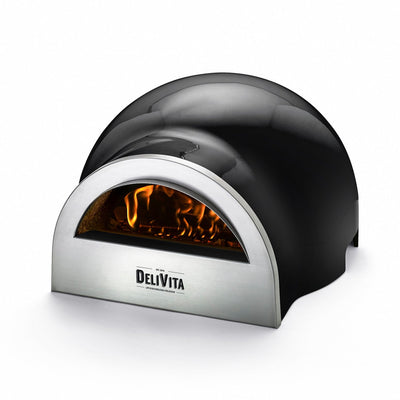 Decofire Delivita Black Odunlu Pizza Fırını