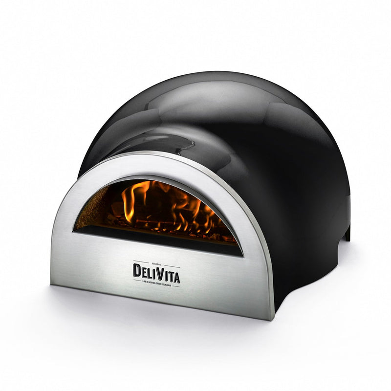 Decofire Delivita Black Odunlu Pizza Fırını